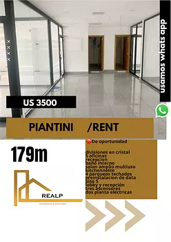 oficinas y locales comerciales - Oficina corporativa  Piantini 
