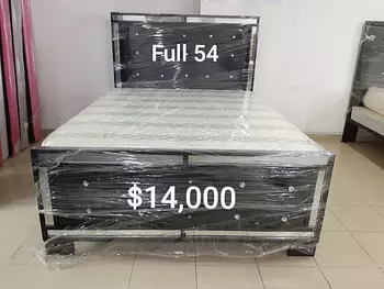 muebles y colchones - Cama Full 54 Enmarcada en Espejo con Colchon 