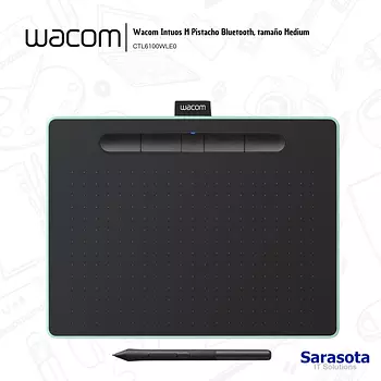 accesorios para electronica - Wacom Intuos M Pistacho Bluetooth
