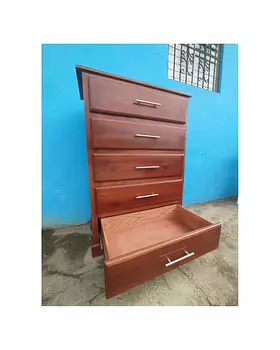 muebles y colchones - Biuro de cinco gavetas en madera (no coge carcoma)