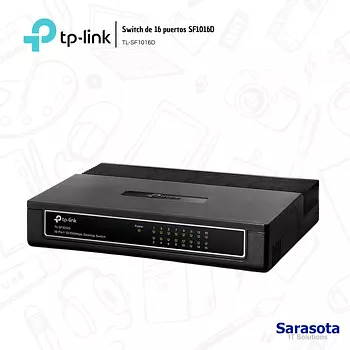accesorios para electronica - Tp-Link Switch de 16 puertos SF1016D