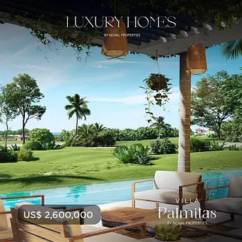 casas vacacionales y villas - Venta de Villa de lujo en cap Cana punta cana zona turística 