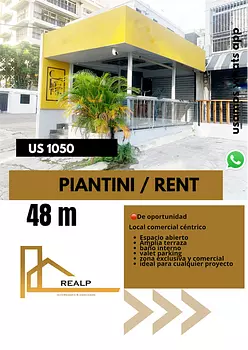 oficinas y locales comerciales - Local con terraza en Piantini
