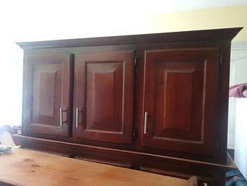 cocina - Gabinete de tres puertas de cocina en madera 