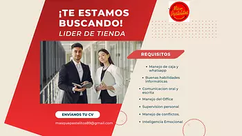 empleos disponibles - Lider de Servicios