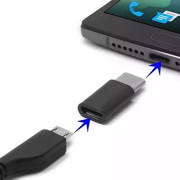 otros electronicos - Adaptador de carga rápida USB 3.1 de V8 (micro usb) a USB Tipo C
