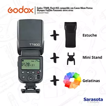 accesorios para electronica - Flash Godox TT600 (Canon, Nikon, entre otras)