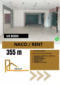 oficinas y locales comerciales - Local esquinero en Naco
