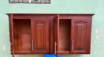 cocina - Gabinete de cocina en madera de cuatro puertas 