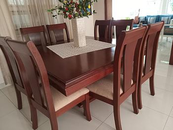 muebles y colchones - Comedor de 8 Sillas en Caoba 