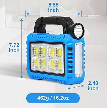 tours y viajes - LINTERNA SOLAR MULTIFUNCIONAL PARA ACAMPAR F-915