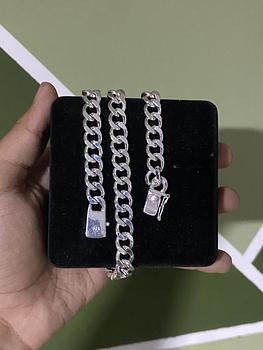 joyas, relojes y accesorios - Cadena Cubana de plata 20 pulgadas 