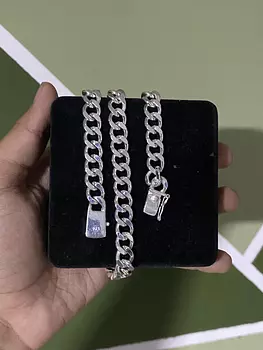joyas, relojes y accesorios - Cadena Cubana de plata 20 pulgadas 