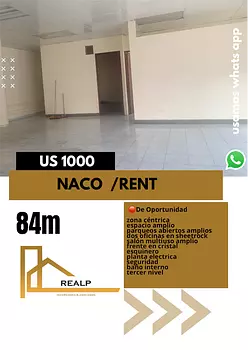 oficinas y locales comerciales - Local céntrico en Naco