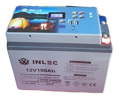 Corotos | Batería inlec 12v 100ah con regulador integrado