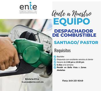 empleos disponibles - DESPACHADOR DE COMBUSTIBLE