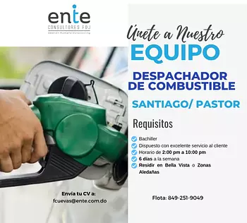 empleos disponibles - DESPACHADOR DE COMBUSTIBLE