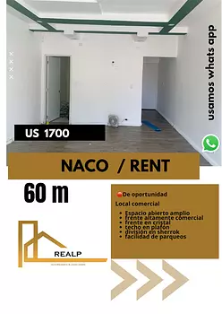 oficinas y locales comerciales - Local en Naco primer nivel