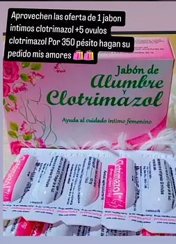 salud y belleza - Jabón clotrimazol más ovulos en oferta aprovechen 