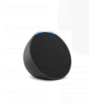 otros electronicos - Amazon Echo Pop, Parlante inteligente y compacto