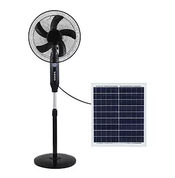 aires acondicionados y abanicos - Abanico solar recargable de pedestal 16 pulgadas con 3 velocidades SLP-2