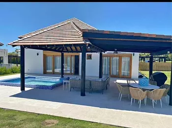 casas vacacionales y villas - Villa de 3hb,en Green village, cap cana