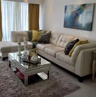apartamentos - Alquiler de Apartamento Amueblado en Piantini 2 habitaciones piso 8