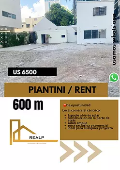 oficinas y locales comerciales - Amplio local comercial en Piantini