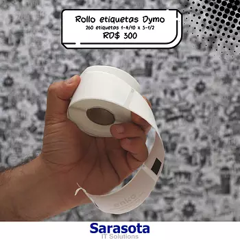 accesorios para electronica - Dymo Rollo Etiquetas 260 impresora térmica