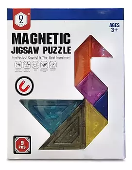 juguetes - Bloques Magneticos Grulla 9 Piezas Imantados Magne