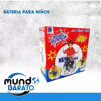 juguetes - Batería De Juguete Para Niño, Tambor, Bateria.