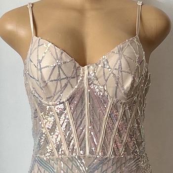 ropa para mujer - Vestido Gala Rose Gold 