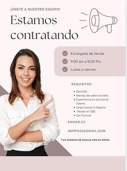 empleos disponibles - Servicio al cliente para tienda de ropa infantil 