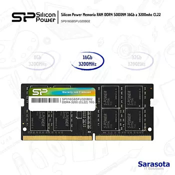 accesorios para electronica - Silicon Power Memoria RAM DDR4 16Gb a 3200mhz