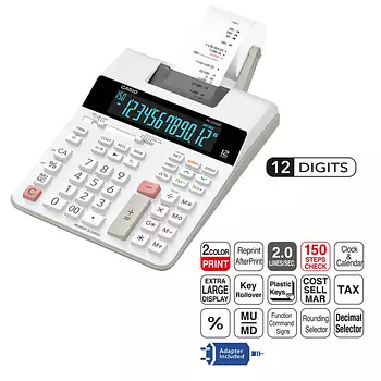 impresoras y scanners - CALCULADORA ,SUMADORA CASIO CON PAPEL ,PANTALLA,12 DIGITOS