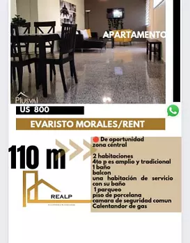 apartamentos - Hermoso apartamento de 2 habitaciones