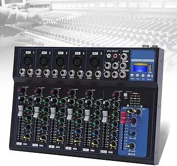 camaras y audio - Mezcladora de sonido audio de 7 canales - U2