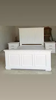 muebles y colchones - Juego de habitación en caoba, color blanco 