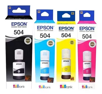 impresoras y scanners - BOTELLA DE TINTA EPSON  504 EN TODOS LOS COLORES  