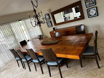 muebles y colchones - 10 SILLAS DE COMEDOR con sus cojines