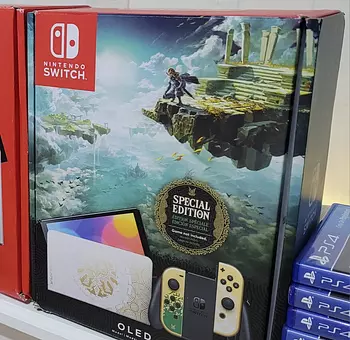 consolas y videojuegos - Nintendo Switch Oled Edicion zelda Con un juego