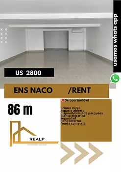 oficinas y locales comerciales - Local primer nivel naco 