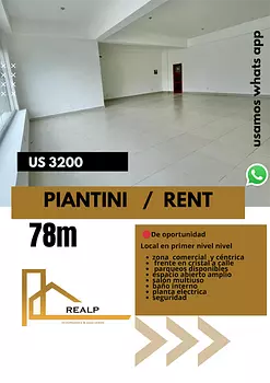 oficinas y locales comerciales - Local Piantini Primer nivel