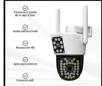camaras y audio - Cámara de Seguridad FHD Wifi 2MP Doble Lente