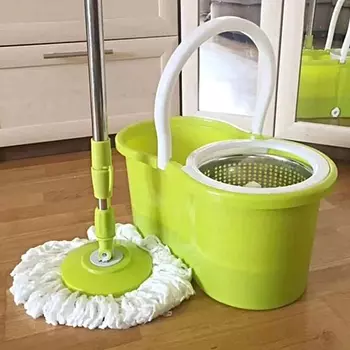 herramientas, jardines y exterior - Suape mopa Trapeador Spin Mop con cubeta  