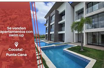 apartamentos - Vendo Apartamento en Cocotal Punta Cana de 2 y 3 H