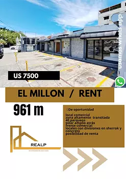oficinas y locales comerciales - Excelente local en zona céntrica del Millon 