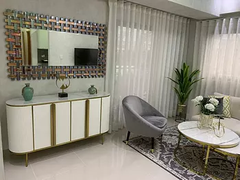 apartamentos - Apartamento, amueblado en alquiler, balcón, gimnasio, jacuzzi, seguridad.