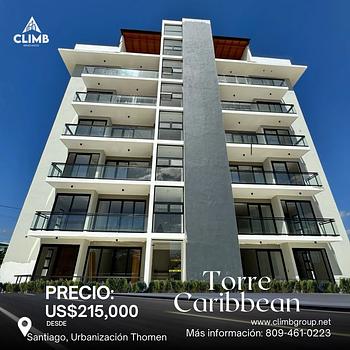 apartamentos - Torre Caribbean -Santiago de los caballeros 