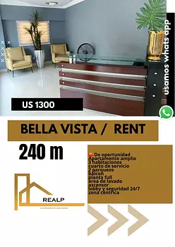 apartamentos - Apartamento amplio y céntrico bella vista